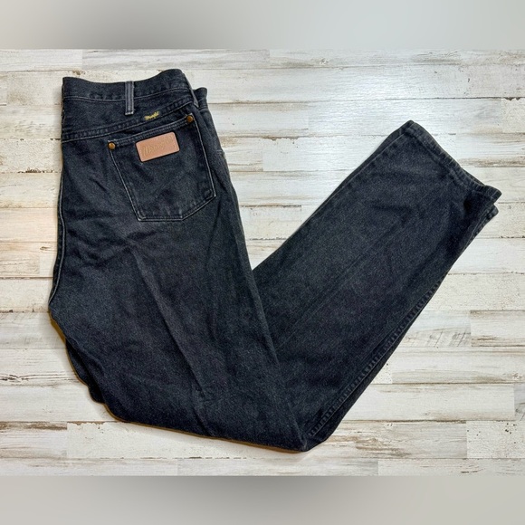 Wrangler Jeans Men's 36x33 Black Cowboy Western Outdoors 13MW2WK - Picture 1 of 10
